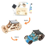 #STEM3001 Wooden Solar Powered Car Kit