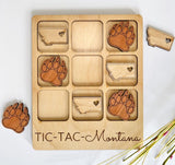 #7981 Wooden Tic-Tac-Toe Montana Game
