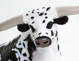 #100261 1/20 Black & White Texas Longhorn Bull