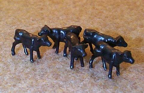 #12661A 1/64 Black Angus Calves, 5 pc.