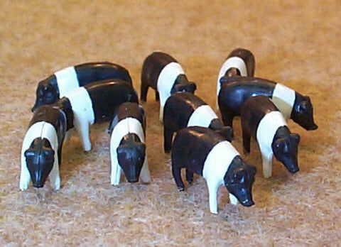 #12663 1/64 Black & White Pigs (Hampshire), 10 pc.