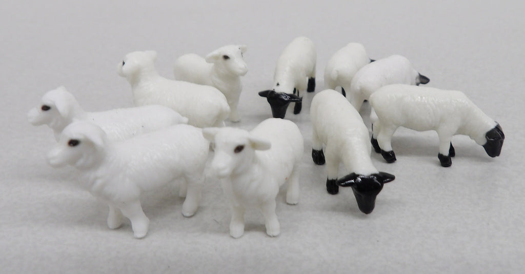 #12743E 1/64 Columbia & Suffolk Sheep, 10 pc.