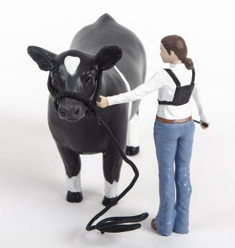 #200874 1/16 Girl Cattle Showman Set