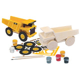 #21717 CAT Dump Truck Wood Painting Kit