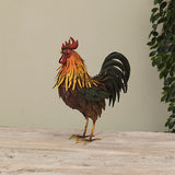 #2578620 15" Metal Rooster Figurine