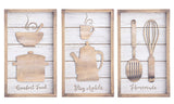 #30068710 Wooden Kitchen Sign Set - 3 pc.