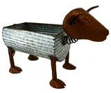 #318-82137 Metal Cow Planter