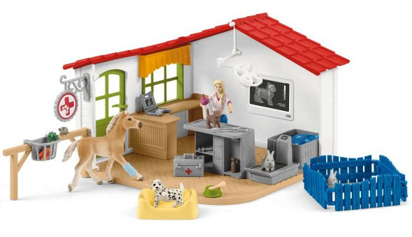 #42502S 1/20 Veterinarian Practice with Pets Playset
