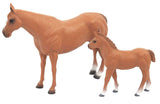 #426BC 1/20 Chestnut Quarter Horse Mare & Colt Set