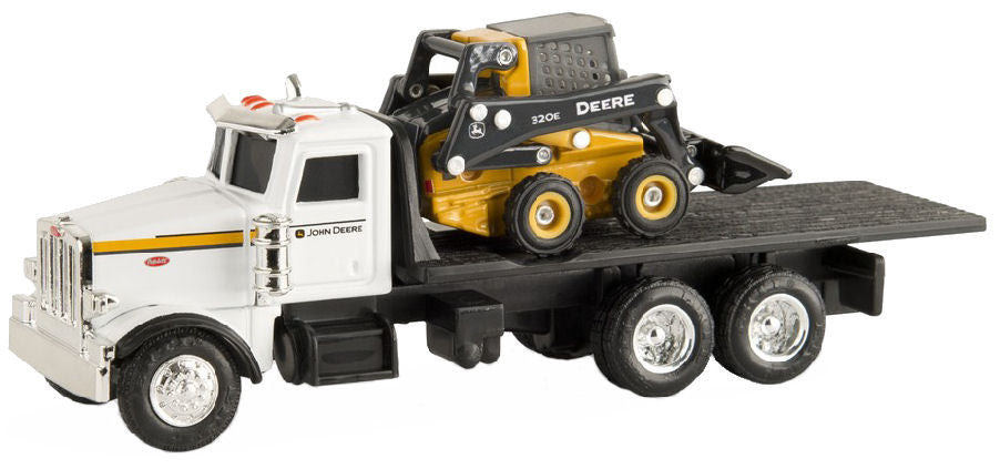 #45474 1/64 John Deere Dealer Peterbilt 367 with 320E Skid Steer