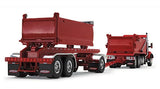 #60-1278 1/64 Viper Red Kenworth T880 Quad-Axle with Rogue Dump Body & Rogue Transfer Tandem Axle Dump Trailer