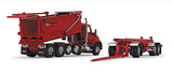 #60-1278 1/64 Viper Red Kenworth T880 Quad-Axle with Rogue Dump Body & Rogue Transfer Tandem Axle Dump Trailer