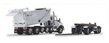 #60-1279 1/64 White Kenworth T880 Quad-Axle with Rogue Dump Body & Rogue Transfer Tandem Axle Dump Trailer