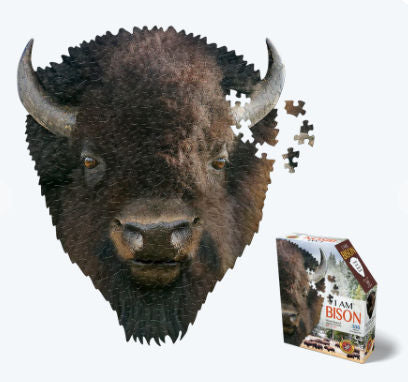 #6015MC I Am Bison Head-Shaped Puzzle, 300 pc.