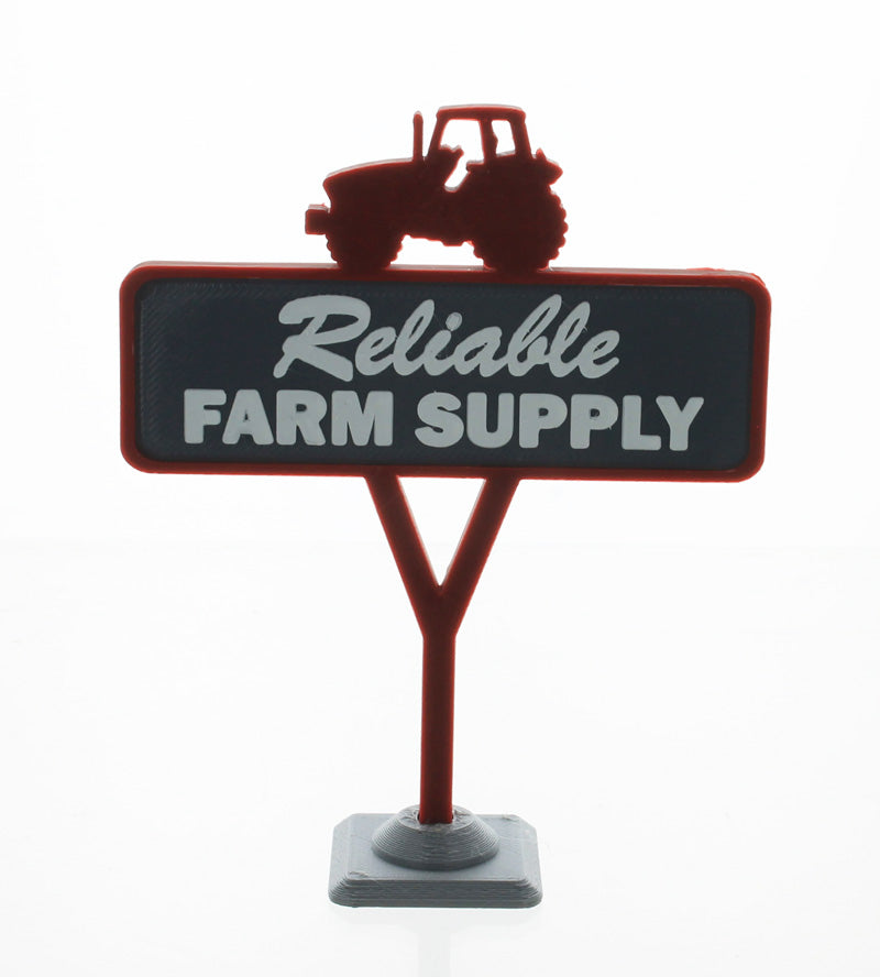 #64-622-R 1/64 Red Reliable Farm Supply Sign