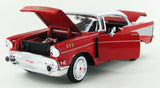 #73228AC-RD 1/24 Red 1957 Chevy Bel Air
