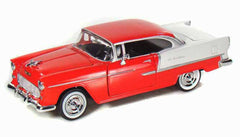 #73229AC-RD 1/24 Red 1955 Chevy Bel Air Coupe