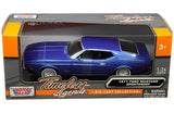 #73327BL 1/24 Blue 1971 Ford Mustang Sportsroof