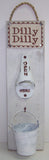 #7912 Wooden Hanging Dilly-Dilly Bottle Opener White