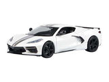 #79360WH 1/24 White & Black 2020 Chevy Corvette C8 Stingray