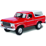 #79373RD 1/24 Red 1978 Ford Bronco Hardtop