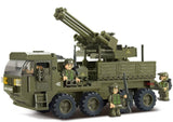 #B0302 Army Heavy Anti-Aircraft Transport Building Block Set