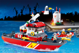 #B0630 Fireboat & Oil Tank Building Block Set