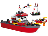 #B0630 Fireboat & Oil Tank Building Block Set