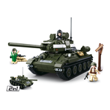 #B0689 WWII T-34/85 Medium Tank 2-in-1 Building Block Set