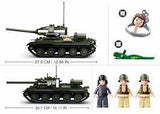 #B0689 WWII T-34/85 Medium Tank 2-in-1 Building Block Set