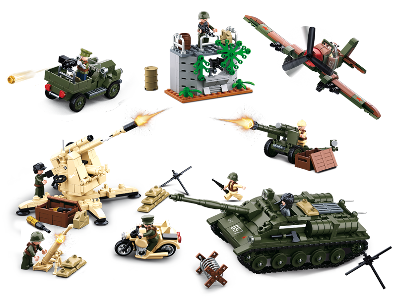 #B0697 WWII Battle of Kursk Building Block Set