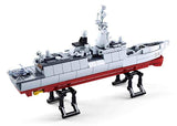 #B0702 Model Bricks Destroyer Ship Building Block Set