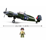 #B0712 WWI Royal Airforce Spitfire Fighter Plane Building Block Set