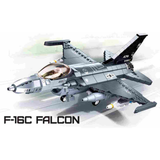 #B0891 Model Bricks F-16C Falcon Fighter Jet Building Block Set