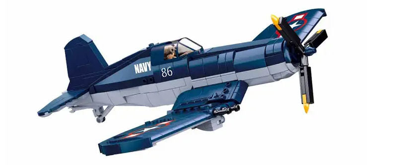 #B1109 WWII F4U Corsair Fighter Plane Building Block Set