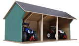 #KG610192 1/32 Wooden Farm Machinery Shed for 3 Tractors