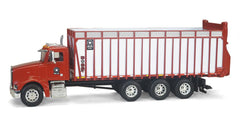 #MEY002 1/64 Red Peterbilt 385 with Meyer 8216RT Boss Forage Box